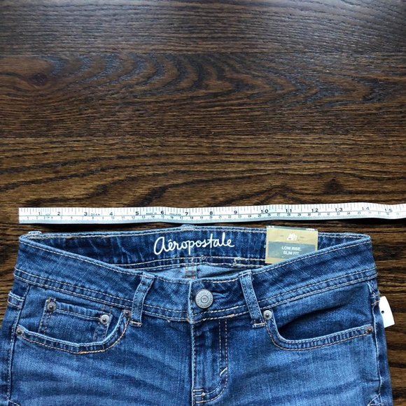 NWT Aeropostale Low Rise Slim Fit Jeans - Chelsea Boot - Size 24 - Picture 3 of 9